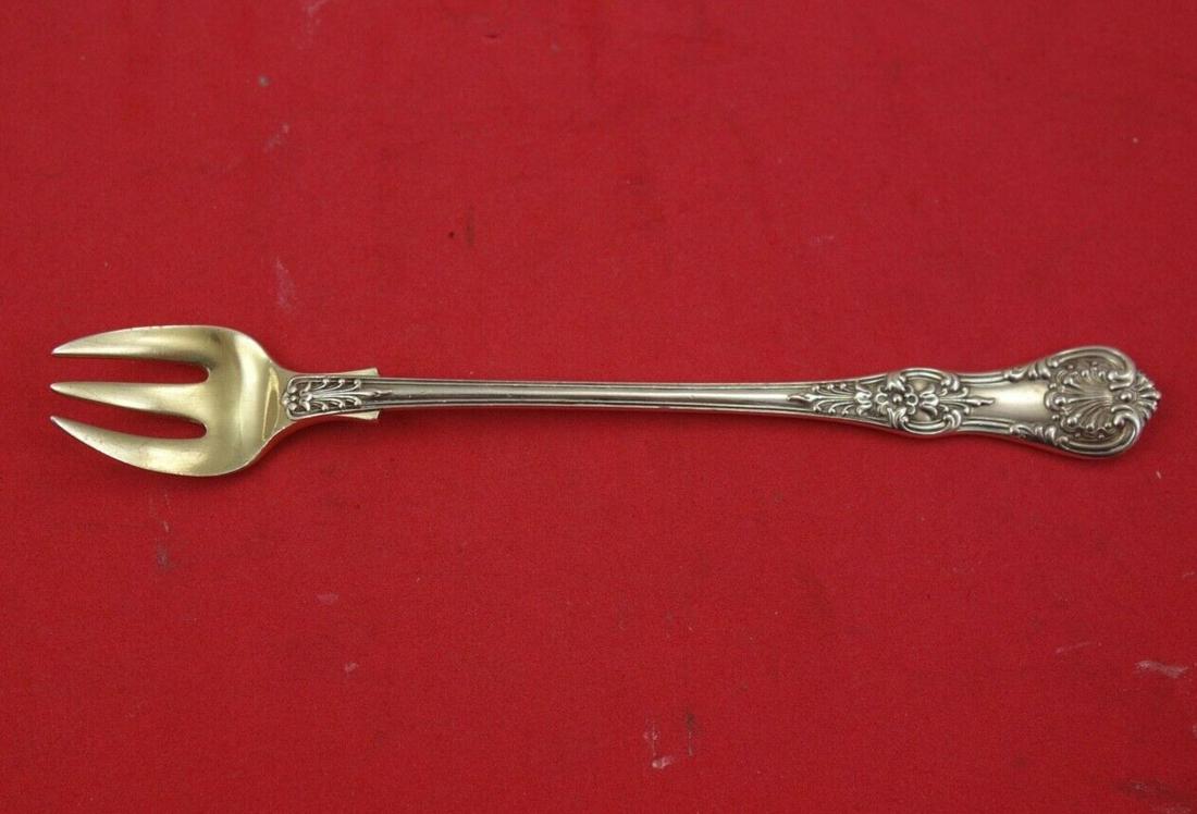 English King by Tiffany and Co Sterling Silver Cocktail Fork GW round old 5 7/8": English King by Tiffany and Co Sterling Silver Cocktail Fork GW round old 5 7/8" English king by tiffany and co. English king (c. 1885)patterns similar to our english king were first used in france an