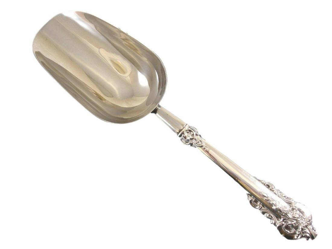 Grande Baroque by Wallace Sterling Silver Ice Scoop HHWS Custom Made 9 3/4": Grande Baroque by Wallace Sterling Silver Ice Scoop HHWS Custom Made 9 3/4" Grande baroque by wallace our best seller! ! sterling silver hollow handle with stainless implement ice scoop custom made 9 
