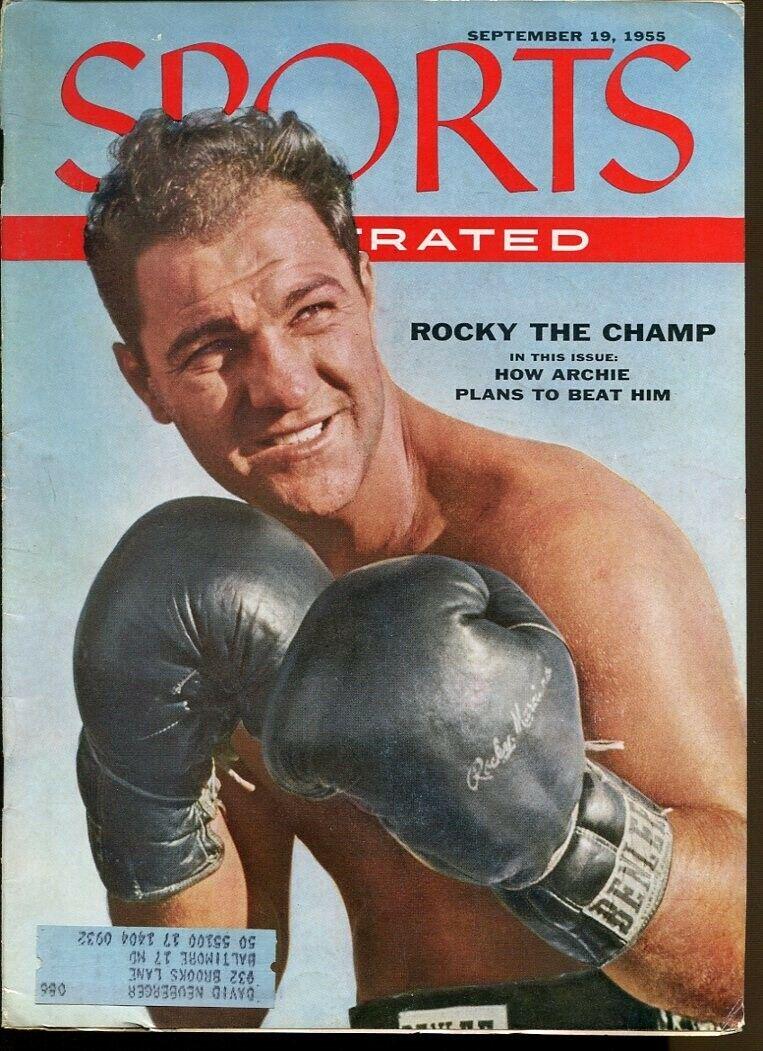 Rocky Marciano 1955 Sports Illustrated 9/19 Heavyweight Boxing Champ 74894: Rocky Marciano 1955 Sports Illustrated 9/19 Heavyweight Boxing Champ 74894 Player: Rocky Marciano Year: 1955 Sport: Football Original/Reproduction: Original Country/Region of Manufacture: United State