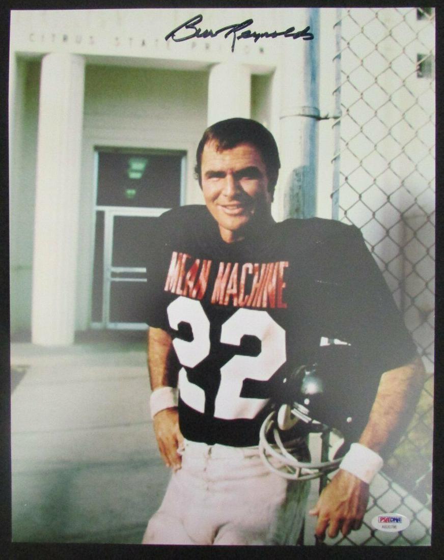 Burt Reynolds The Longest Yard Autographed/Signed 11x14 Photo PSA/DNA: Burt Reynolds The Longest Yard Autographed/Signed 11x14 Photo PSA/DNA Industry: Movies Original/Reproduction: Original Autograph Authentication: PSA/DNA Pre-Owned PLEASE NOTE: Framed Large or heavy It