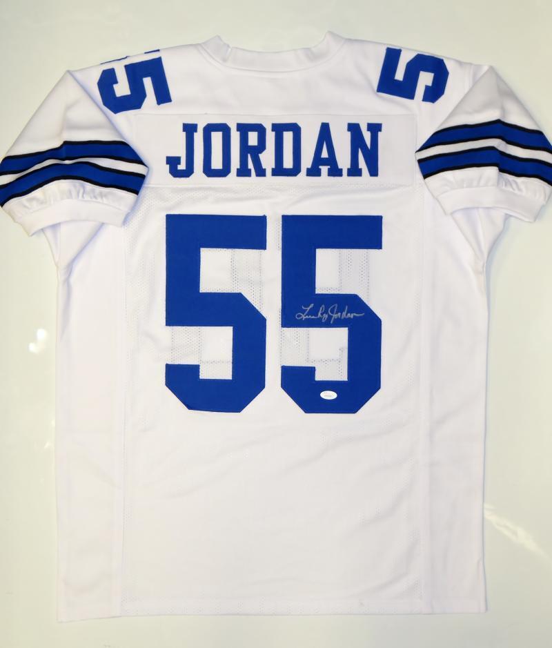 Lee Roy Jordan Autographed White Pro Style Jersey- JSA Witnessed *R5: Lee Roy Jordan Autographed White Pro Style Jersey- JSA Witnessed *R5 Sport: Football-NFL Product: Jersey Original/Reprint: Original Player: Lee Roy Jordan Team: Dallas Cowboys Autograph Authentication