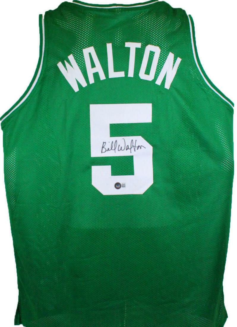 Bill Walton Autographed Green Pro Basketball Jersey-Beckett W Hologram *Black: Bill Walton Autographed Green Pro Basketball Jersey-Beckett W Hologram *Black Sport: Basketball-NBA Product: Jersey Original/Reprint: Original Player: Bill Walton Autograph Authentication: Beckett Tea