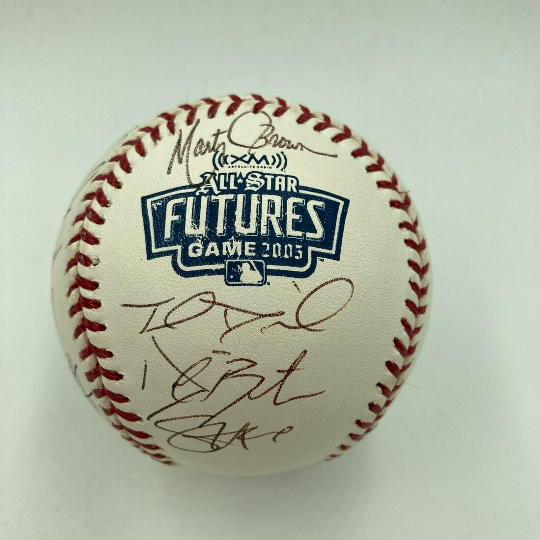 Justin Verlander Pre Rookie 2005 Futures All Star Game Team Signed Baseball MLB: Justin Verlander Pre Rookie 2005 Futures All Star Game Team Signed Baseball MLB Product: Ball Sport: Baseball-MLB Original/Reprint: Original Pre-Owned PLEASE NOTE: Framed Large or heavy Items do not h
