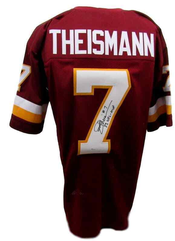 Washington Redskins JOE THEISMANN Autographed/Signed Maroon Jersey JSA 130545: Washington Redskins JOE THEISMANN Autographed/Signed Maroon Jersey JSA 130545 Sport: Football-NFL Product: Jersey Original/Reprint: Original Team: Washington Redskins Autograph Authentication: JSA Pre