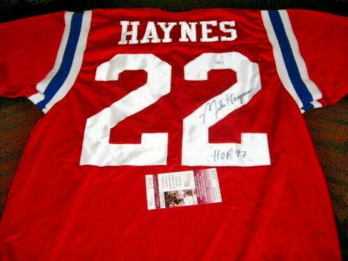 Mike Haynes New England Patriots Hof 1997 Last One Jsa/coa Signed Jersey