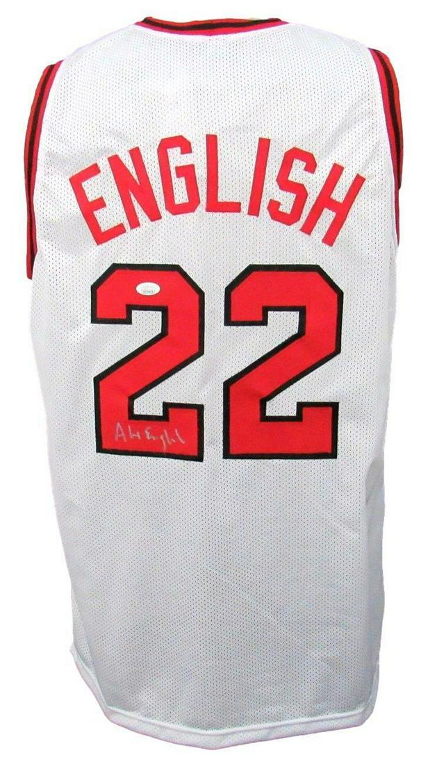 Alex English HOF Signed/Autographed SC White Custom Basketball Jersey JSA 159269: Alex English HOF Signed/Autographed SC White Custom Basketball Jersey JSA 159269 Product: Jersey Team: South Carolina League: NCAA Pre-Owned PLEASE NOTE: Framed Large or heavy Items do not have shippi