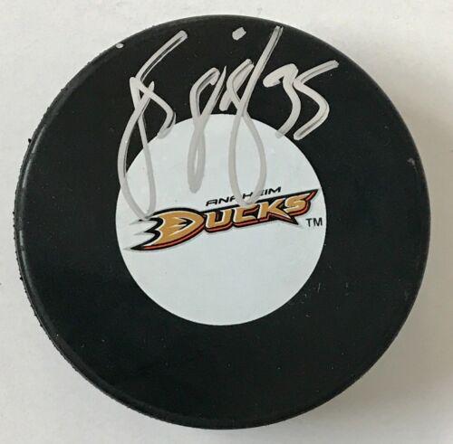 J.S. GIGUER (Anaheim Ducks) signed Official NHL logo puck: J.S. GIGUER (Anaheim Ducks) signed Official NHL logo puck Product: Puck Player: J.S. Giguer Sport: Hockey-NHL Team: Anaheim Ducks Original/Reprint: Original Signed By: J.S. Giguer Autograph Type: Silv