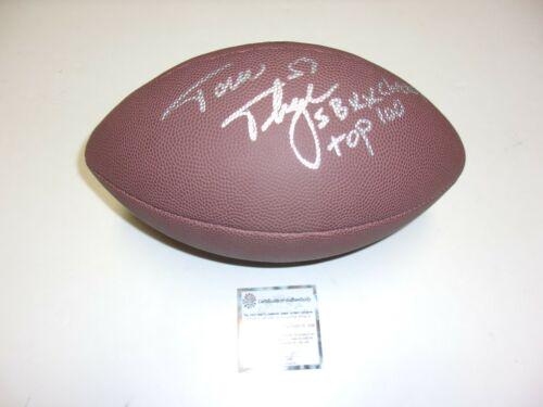 TOM THAYER CHICAGO BEARS SB XX CHAMPS TOP 100 SCHWARTZ/COA SIGNED FOOTBALL: TOM THAYER CHICAGO BEARS SB XX CHAMPS TOP 100 SCHWARTZ/COA SIGNED FOOTBALL Product: Ball Sport: Football-NFL Original/Reprint: Original Pre-Owned PLEASE NOTE: Framed Large or heavy Items do not have s