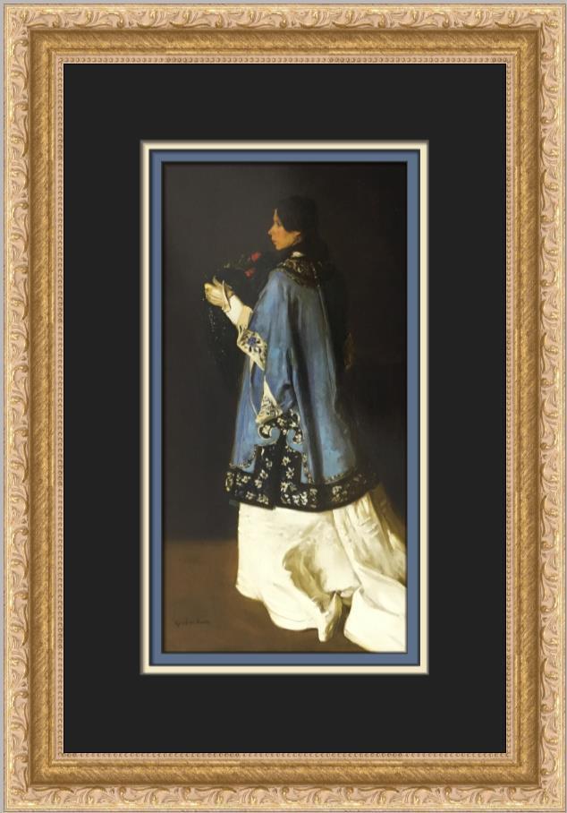 Alfred Maurer Gabrielle Custom Framed Print: Alfred Maurer Gabrielle Custom Framed Print Size: Medium Region Of Origin: United States Artist: Alfred Maurer Production Technique: Offset Lithograph Framing: Matted & Framed Style: Impressionism Rea