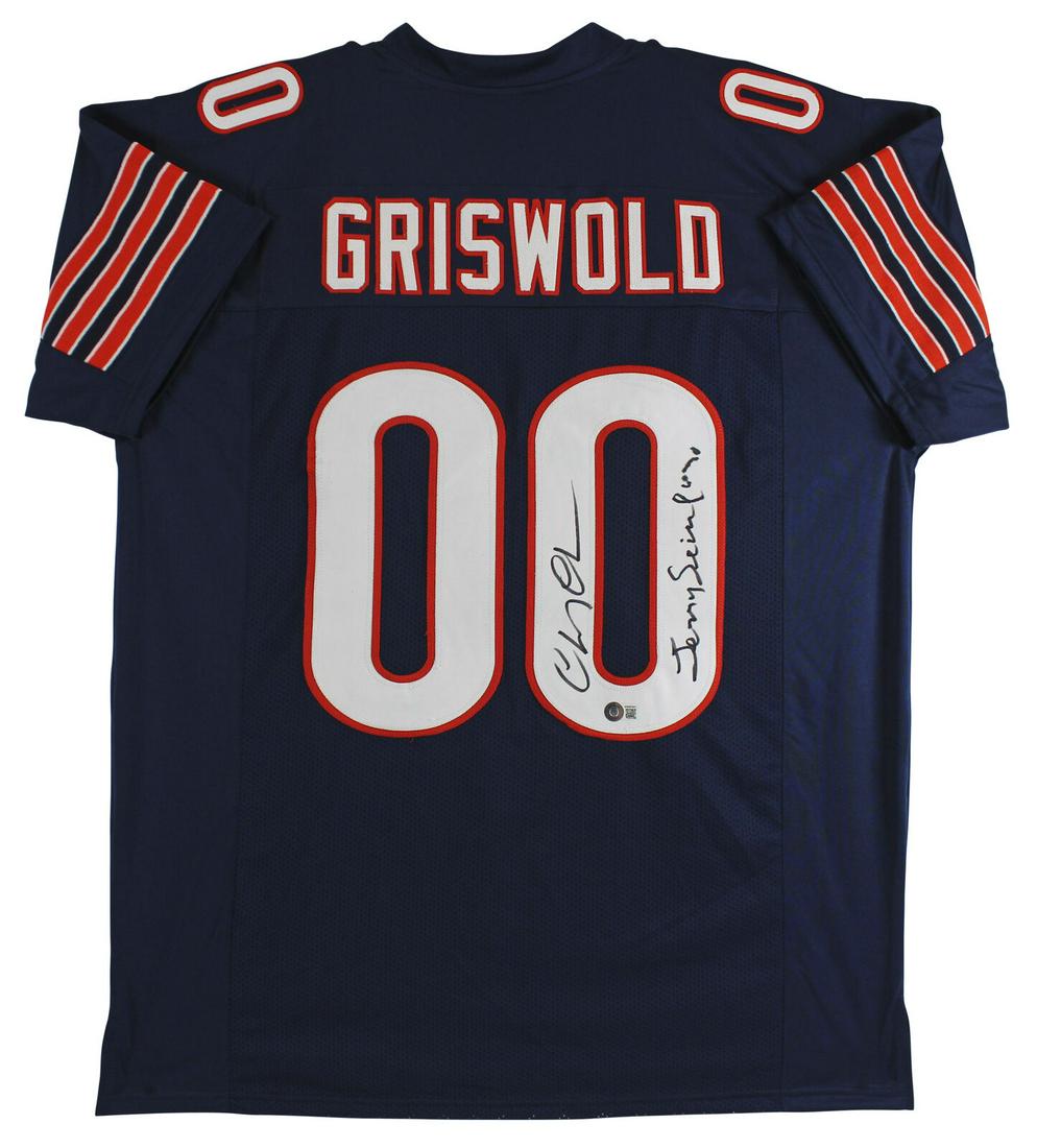 Chevy Chase Christmas Vacation "Jerry Seinfeld" Signed Navy Griswold Jersey BAS: Chevy Chase Christmas Vacation "Jerry Seinfeld" Signed Navy Griswold Jersey BAS Industry: Movies Original/Reproduction: Original Autograph Authentication: Beckett Product Coa: Beckett Product Signed B