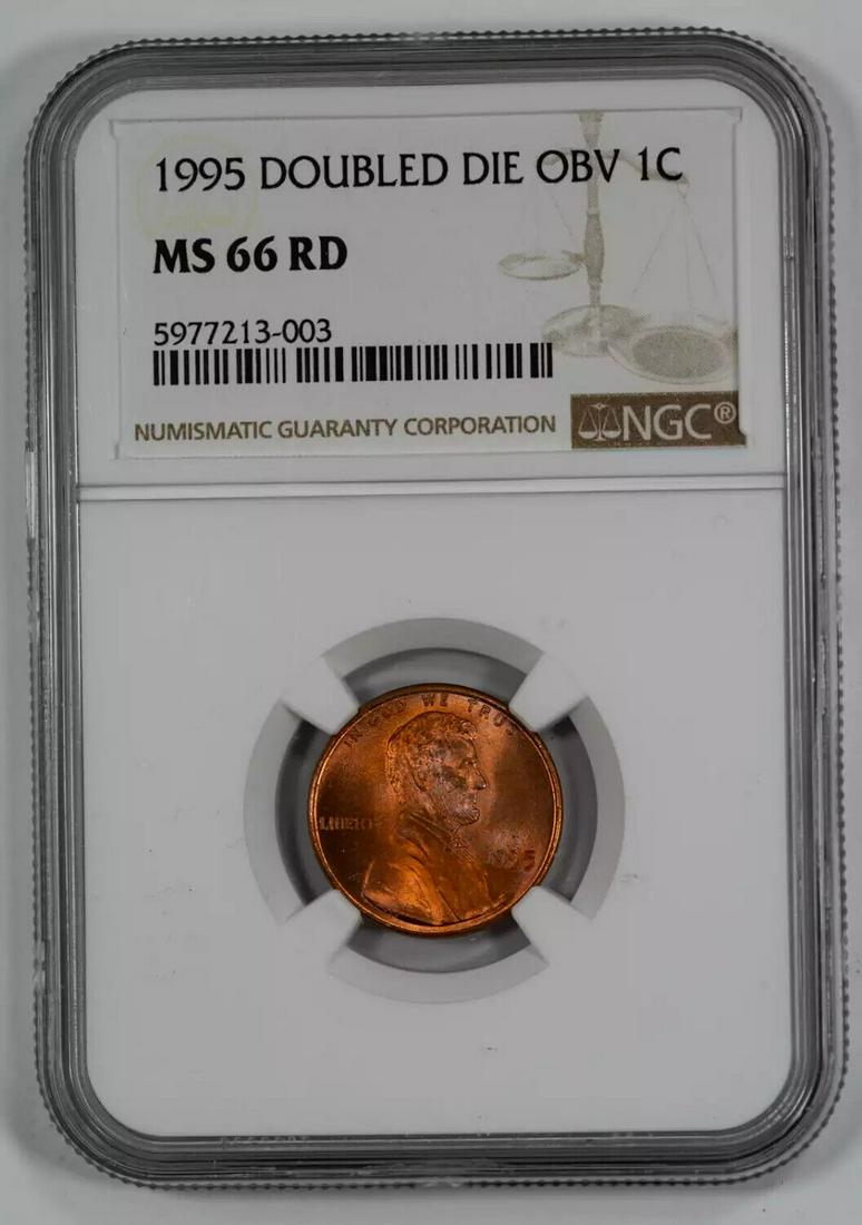 1995 DDO LINCOLN MEMORIAL CENT PENNY 1C NGC CERTIFIED MS 66 RED MINT UNC (003): 1995 DDO LINCOLN MEMORIAL CENT PENNY 1C NGC CERTIFIED MS 66 RED MINT UNC (003) Certification: NGC Composition: Copper Grade: MS-66 Year: 1995 Circulated/Uncirculated: Uncirculated Strike Type: MS Mint