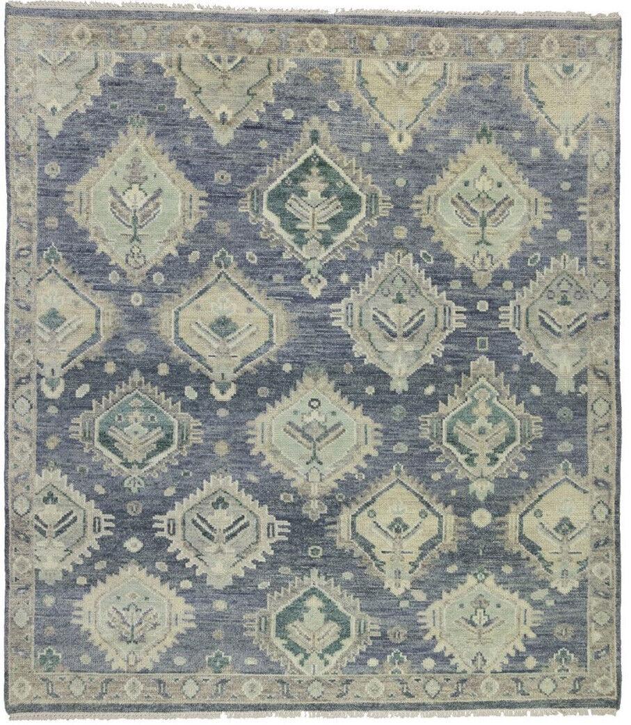 Rare Size Floral Design Muted 8X9 Oushak Chobi Oriental Rug Handmade Wool Carpet: Rare Size Floral Design Muted 8X9 Oushak Chobi Oriental Rug Handmade Wool Carpet Type: Area Rug "Size: 82 x 93 " Color: Gray Production Technique: Knotted Material: Wool Item Width: 98 Original/Reprod
