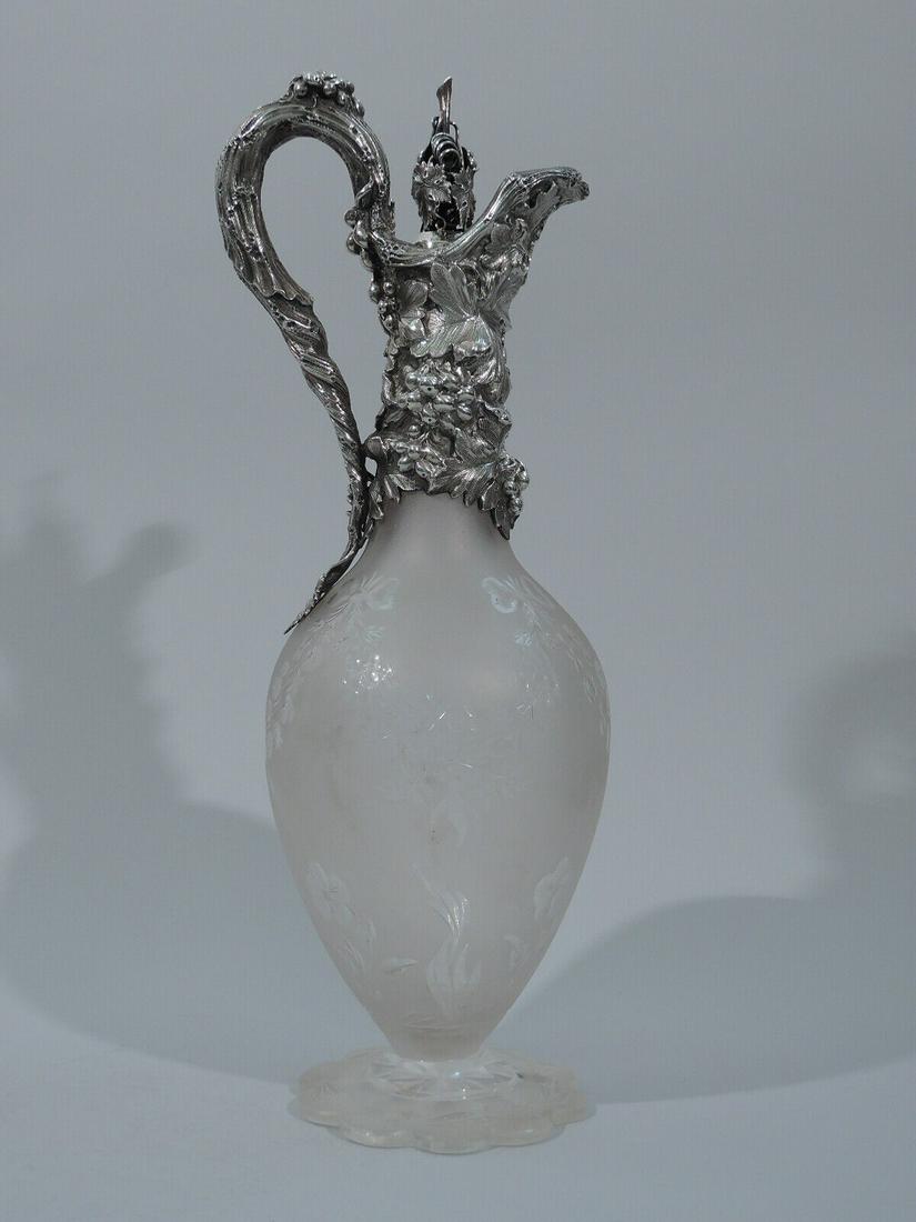 Victorian Decanter - English Sterling & Crystal Charles Fox 1840: Victorian Decanter - English Sterling & Crystal Charles Fox 1840 Age: 1800-1849 Type: Bottles Decanters & Flasks Composition: Sterling Silver Maker: Charles Fox English Decanter - Crystal & Sterling S