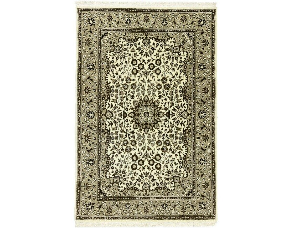 Cream Beige Brown Floral Style 4X6 Kirman Oriental Rug Handmade Decor Carpet: Cream Beige Brown Floral Style 4X6 Kirman Oriental Rug Handmade Decor Carpet Type: Area Rug "Size: 311 X 511 " Color: Cream Production Technique: Knotted Material: Wool Item Width: 47 Original/Reprodu