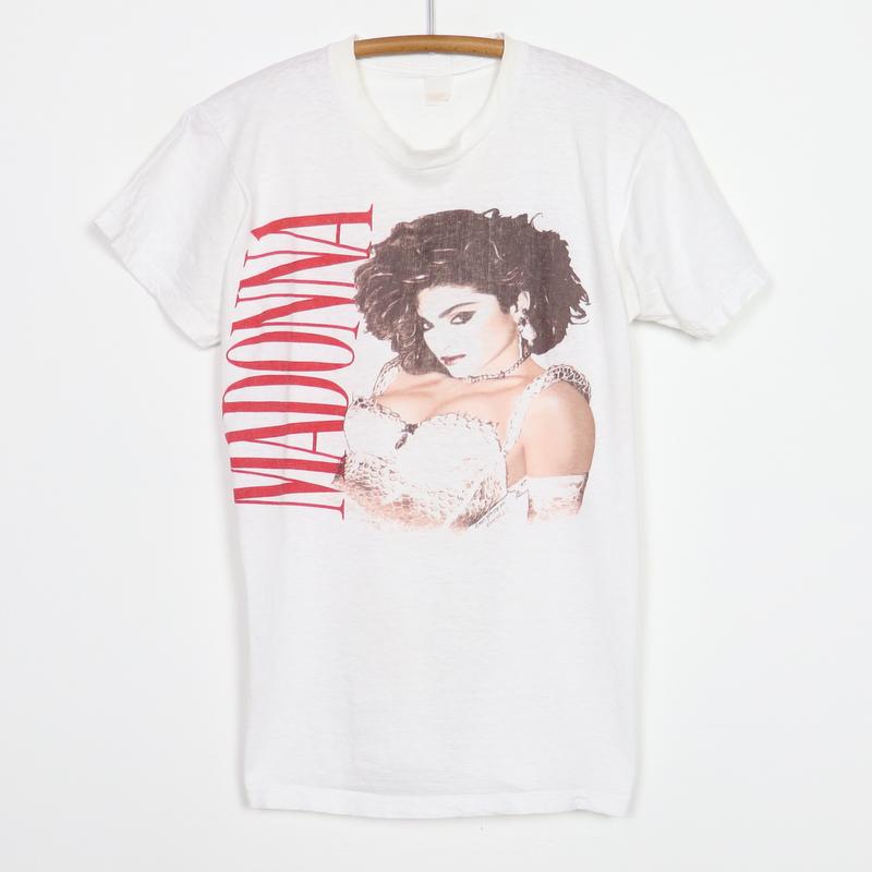 1985 Madonna Like A Virgin Shirt: 1985 Madonna Like A Virgin Shirt Original 1985 Madonna Like A Virgin Shirt. This is a true vintage shirt not a modern reproduction. Sizes vary so please use measurements for best idea on fit. No back