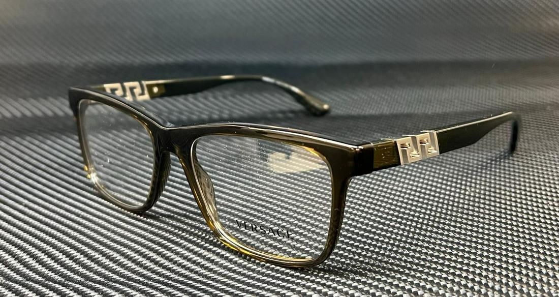 VERSACE VE3319 200 Transparent Green Men's 55 mm Eyeglasses: VERSACE VE3319 200 Transparent Green Men's 55 mm Eyeglasses Frame Color: Green Type: Eyeglasses New The Mynt Guarantee: All items in this auction are guaranteed to be 100% authentic. At Your Service: