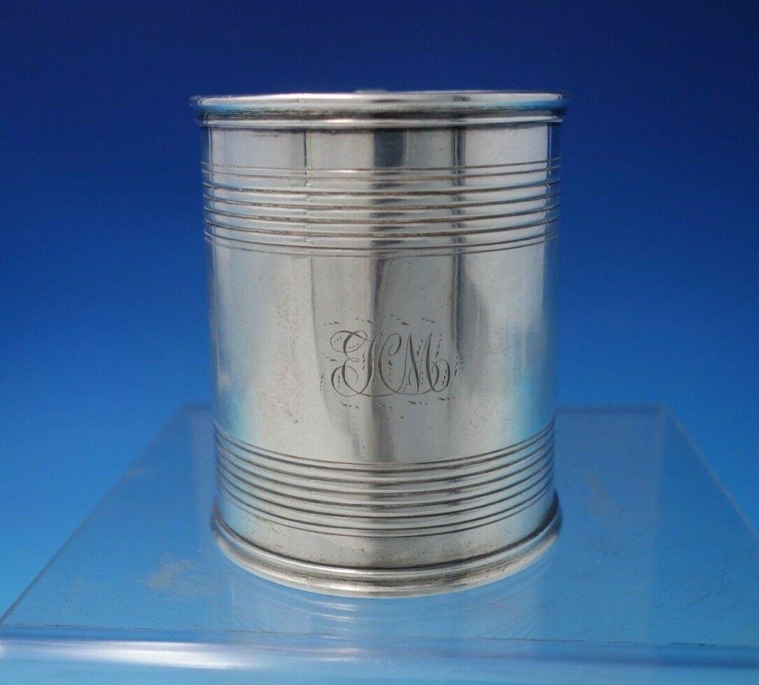 William Evans English Victorian Sterling Silver Child's Cup 4.8 ozt.: William Evans English Victorian Sterling Silver Child's Cup #22 4.8 ozt. William evanscharming william evans child's cup marked retailed by barber and smith cornhill. This piece was made in london cir