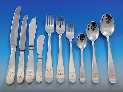 Atelier Borgila Sterling Silver Flatware Set 12 Service Swedish Modern 122 pcs: Atelier Borgila Sterling Silver Flatware Set 12 Service Swedish Modern 122 pcs Atelier borgila was founded by designer erik fleming (1894-1954) in the early 1920s. In 1933 borgila made the 800-piece s