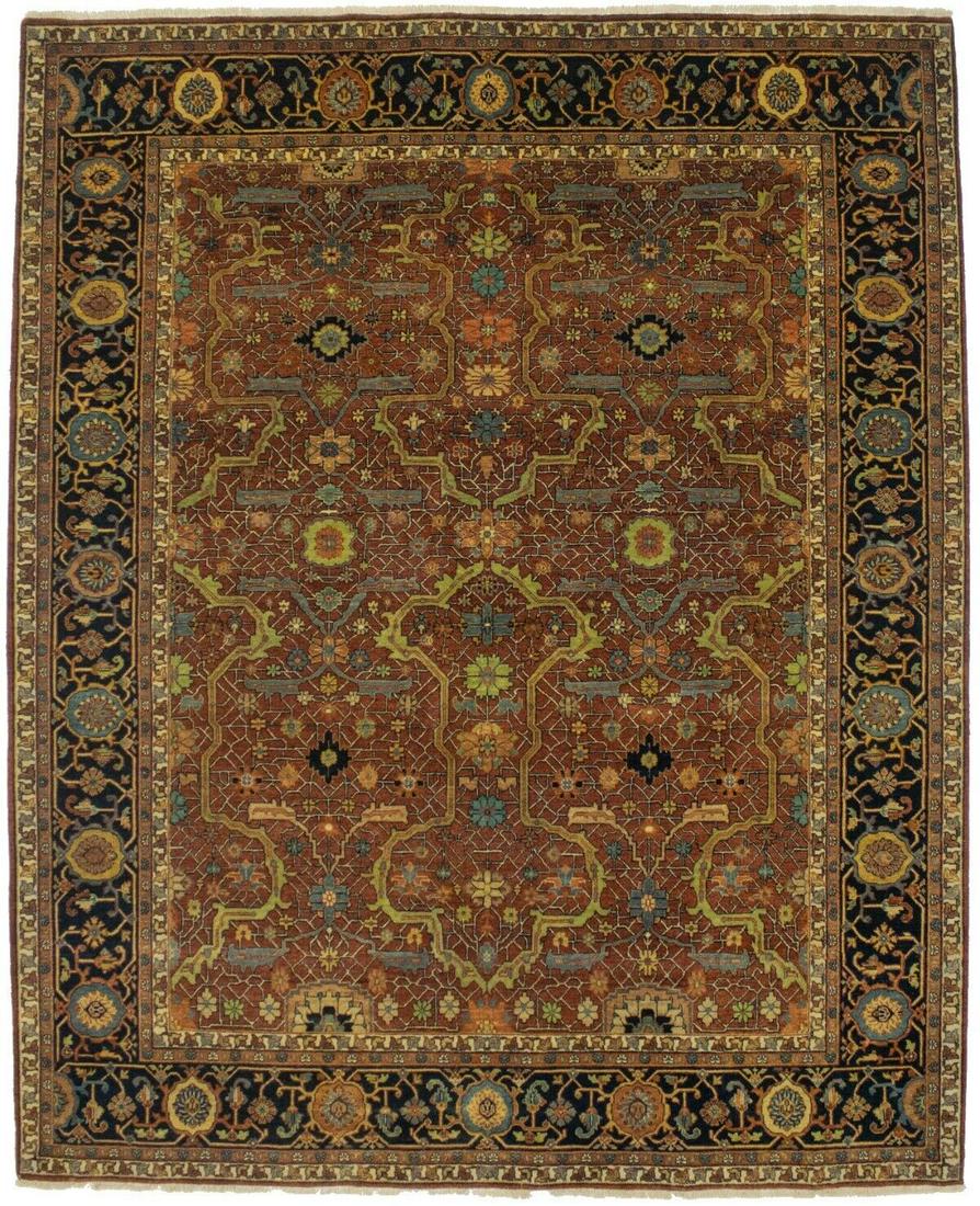 Floral Design Hand Knotted 8X10 Rare Oriental Rug Farmhouse Home Decor Carpet: Floral Design Hand Knotted 8X10 Rare Oriental Rug Farmhouse Home Decor Carpet Type: Area Rug Size: 9"11 X 8"1 Ft Color: Rusty Red Production Technique: Knotted Material: Wool Item Width: 97 Original/R