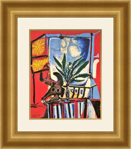 Pablo Picasso - Still Life with Bulls Head Custom Galley Framed Print: Pablo Picasso - Still Life with Bulls Head Custom Galley Framed Print Features: Framed Matted Region Of Origin: united states Item Width: 14 in Title: Still Life with Bulls Head Production Technique: 