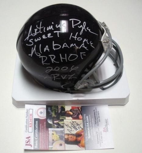 ARTIMUS PYLE LYNYRD SKYNYRD SWEET HOME ALABAMA RRHOF JSA/COA SIGNED MINI HELMET: ARTIMUS PYLE LYNYRD SKYNYRD SWEET HOME ALABAMA RRHOF JSA/COA SIGNED MINI HELMET Sport: Football-NFL Product Type: Helmets Original/Reprint: Original Product: Helmet Pre-Owned PLEASE NOTE: Framed Large