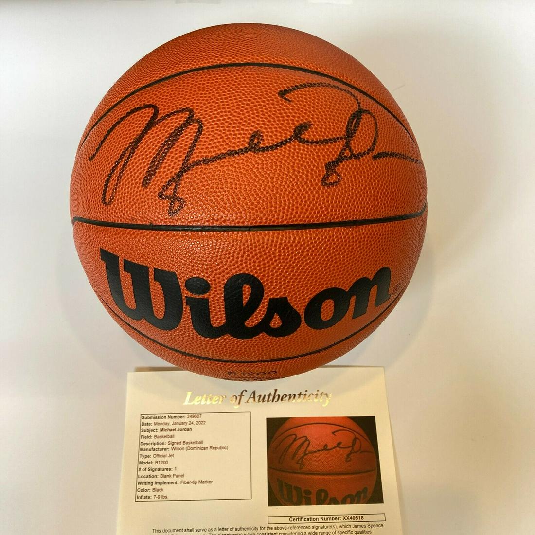 Michael jordan signature basketball clearance