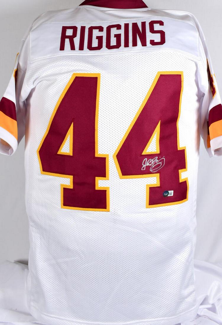 John Riggins Autographed White Pro Style Jersey- Beckett W Hologram *Silver: John Riggins Autographed White Pro Style Jersey- Beckett W Hologram *Silver Sport: Football Product: Jersey Original/Reprint: Original Player: John Riggins Team: Washington Football Team Autograph Aut