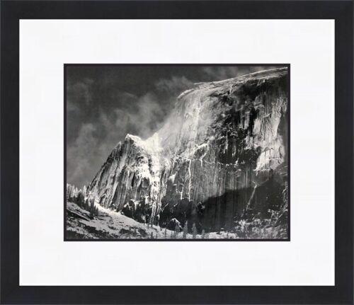 Ansel Adams - Half Dome Blowing Snow Custom Gallery Framed: Ansel Adams - Half Dome Blowing Snow Custom Gallery Framed Features: Framed Matted Region Of Origin: United States Item Width: 16 in Title: Half dome Blowing Snow Production Technique: Lithography Ite