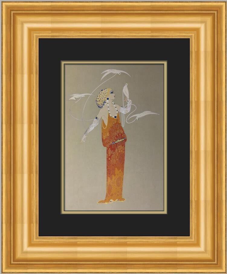 Erte Aphrodite Custom Framed Print: Erte Aphrodite Custom Framed Print Artist: Erte Unit Of Sale: Single Piece Size: Medium Item Length: 18 in Region Of Origin: usa Framing: Matted & Framed Year Of Production: 1990 Item Height: 21 in St