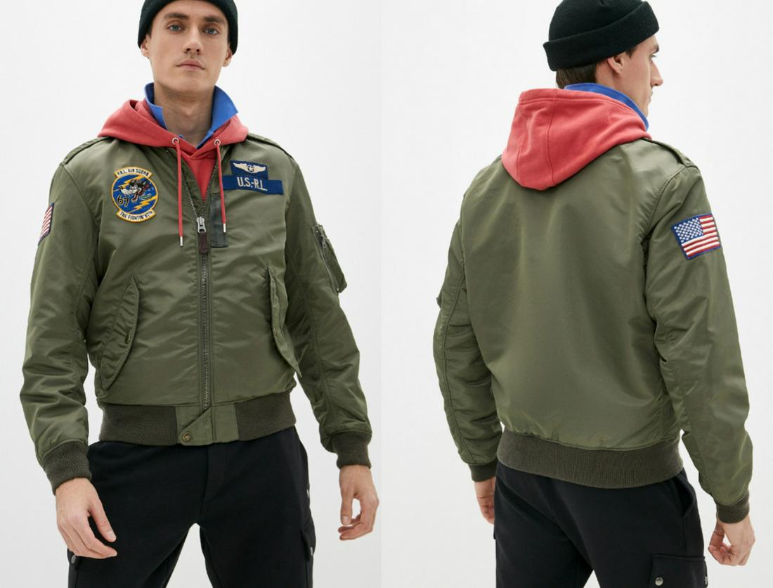 POLO RALPH LAUREN L2 Flight Jacket Lined Bomber Army Pilot Jacket Bomber Jacket: POLO RALPH LAUREN L2 Flight Jacket Lined Bomber Army Pilot Jacket Bomber Jacket Style: Bomber Jacket Textile Care: Machine Washable Accents: Logo Polo Ralph Lauren Clybourn Lined Windbreaker Zipper CL