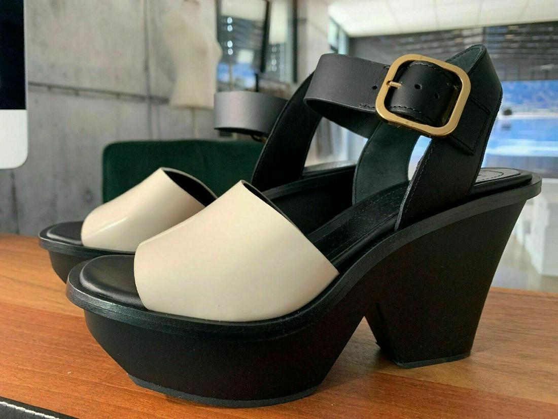 MARNI Iconic Compensated Sole Sandals Platform Shoes Pumps 40-: MARNI Iconic Compensated Sole Sandals Platform Shoes Pumps 40- Accents: FASHION DE LUXE PLAGE FETE IBIZA CANNES MOSCOW FASHION LUXE BEACH PARTY IBIZA CANNES MOSCOU Style: A Semelle Compensee Hauteur D