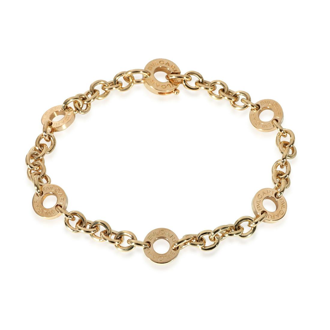 BVLGARI Bvlgari Bvlgari Link Station Bracelet in 18k Yellow Gold: BVLGARI Bvlgari Bvlgari Link Station Bracelet in 18k Yellow Gold Gender: Unisex Metal: Yellow Gold Gross Weight (Grams): 15.18 Metal Purity: 18k With Original Box/Packaging: No With Papers: No Collect