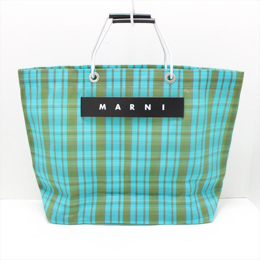 MARNI SHOPPING BAG SHMHR08A02 Blue Green Khaki Black Nylon Aluminium -: MARNI SHOPPING BAG SHMHR08A02 Blue Green Khaki Black Nylon Aluminium - Style: Tote Bag Exterior Color: Blue Green Khaki Black Exterior Material: Nylon Aluminium Leather Product Name: SHOPPING BAG Acce