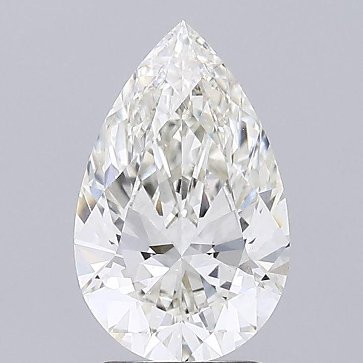 Ideal Loose Diamond - Pear 2.12ct H VS1: Ideal Loose Diamond - Pear 2.12ct H VS1 Ideal Cut: Yes Source: This is a real non-mined Diamond that has been grown in a lab Shape: Pear Carats: 2.12 Color: H Clarity: VS1 Ratio: 1.5989 Polish: EX Cut
