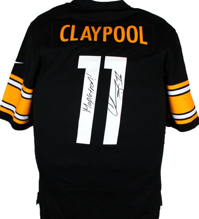 Chase Claypool Signed Steelers Black Nike Game Jersey w-Mapletron-Beckett W Holo: Chase Claypool Signed Steelers Black Nike Game Jersey w-Mapletron-Beckett W Holo Sport: Football-NFL Product: Jersey Original/Reprint: Original Player: Chase Claypool Team: Pittsburgh Steelers Autogra