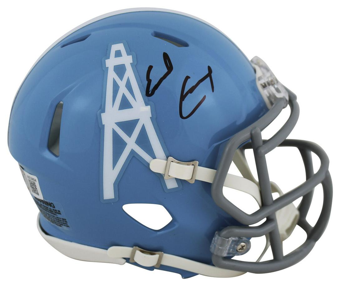 Oilers Earl Campbell Signed 1960-62 TB Speed Mini Helmet BAS Witness: Oilers Earl Campbell Signed 1960-62 TB Speed Mini Helmet BAS Witness Sport: Football-NFL Product: Helmet Original/Reprint: Original Player: Earl Campbell Team: Houston Oilers Autograph Authentication: