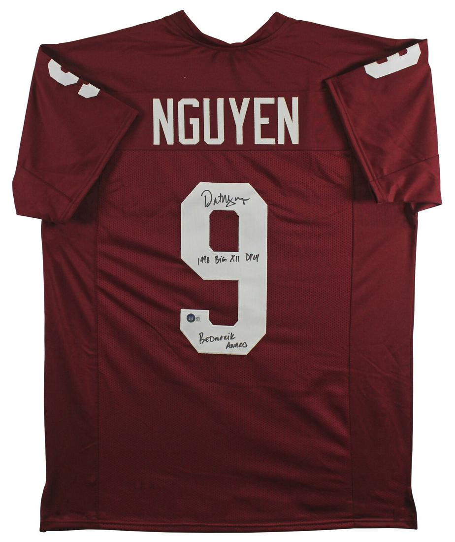 Texas A&M Dat Nguyen Signed Maroon Pro Style Jersey BAS Witnessed: Texas A&M Dat Nguyen Signed Maroon Pro Style Jersey BAS Witnessed Sport: Football Original/Reprint: Original Team: Texas A&M Aggies Autograph Authentication: Beckett Player: Dat Nguyen Product Coa: Be