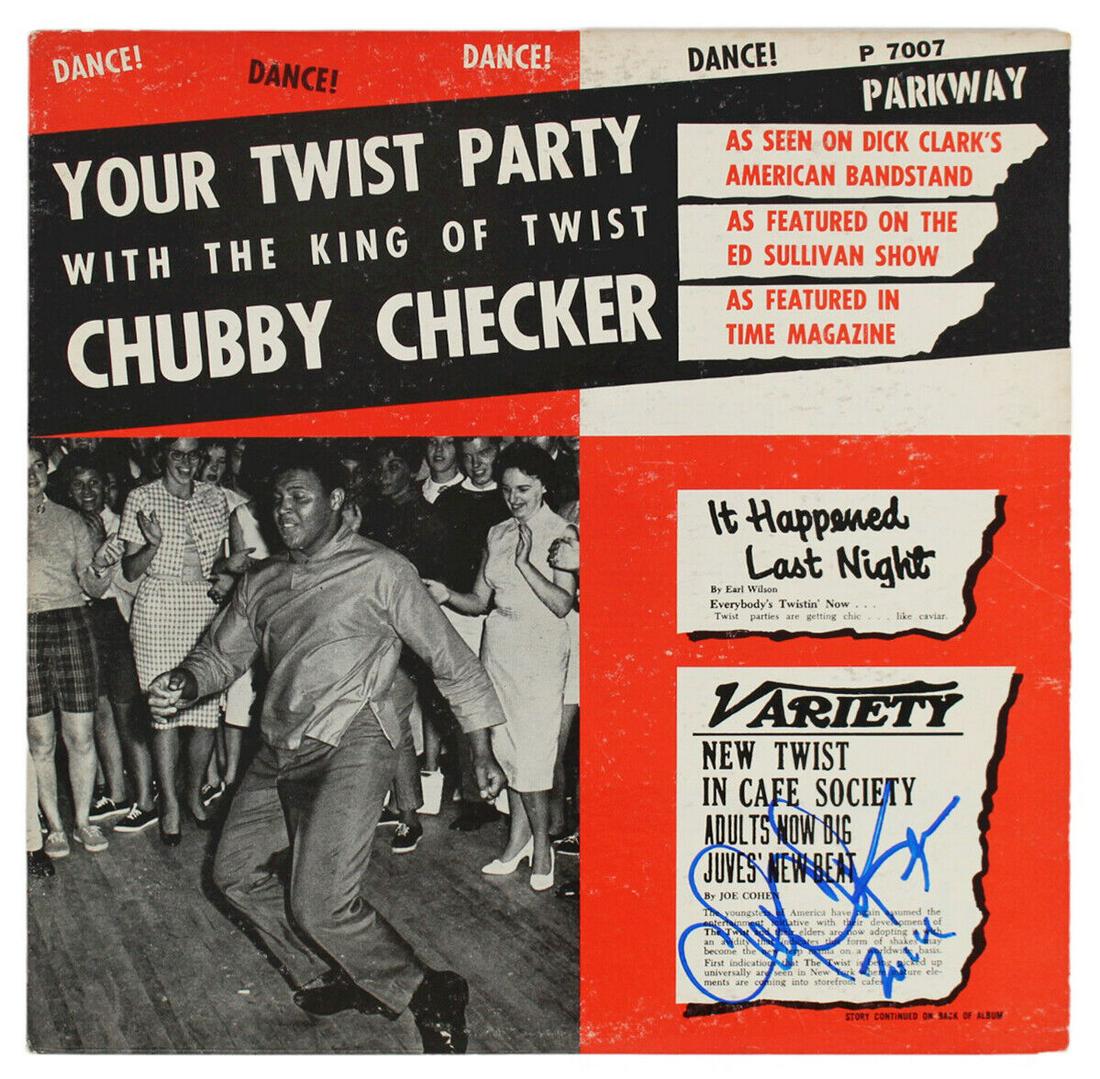 Chubby Checker Signed Your Twist Party Album Cover BAS #BG90665: Chubby Checker Signed Your Twist Party Album Cover BAS #BG90665 Industry: Music Object Type: Record Original/Reproduction: Original Autograph Authentication: Beckett Product Coa: Beckett Product Signe