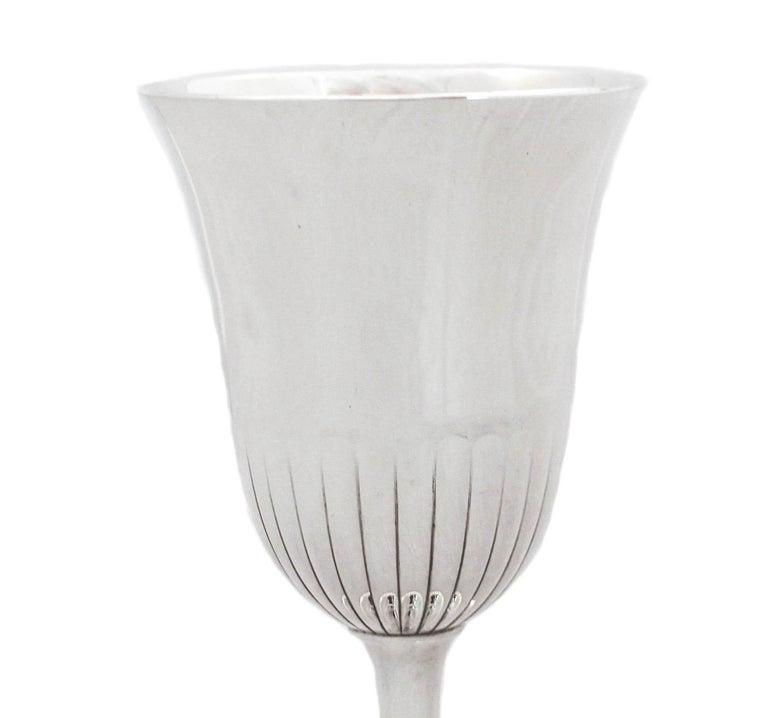 Sterling Silver Goblet: Sterling Silver Goblet Creator: Wallace Silversmiths (Manufacturer) Dimensions: Height: 7 in (17.78 cm)Diameter: 2.75 in (6.99 cm) Materials and Techniques: Sterling Silver Place of Origin: United Sta