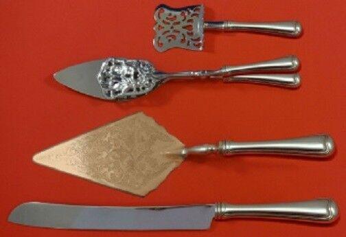 Old French By Gorham Sterling Silver Dessert Serving Set HHWS 4pc Custom: Old French By Gorham Sterling Silver Dessert Serving Set HHWS 4pc Custom Old french by gorham sterling silver custom made hollow handle with stainless implement dessert pastry serving set 4-piece whic