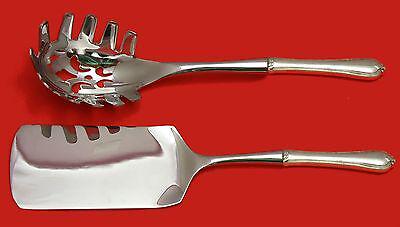 Old Newbury by Towle Sterling Silver Italian Pasta Server Set 2pc HHWS Custom: Old Newbury by Towle Sterling Silver Italian Pasta Server Set 2pc HHWS Custom Old newbury by towle sterling silver custom made hollow handle with stainless implements two piece italian server serving