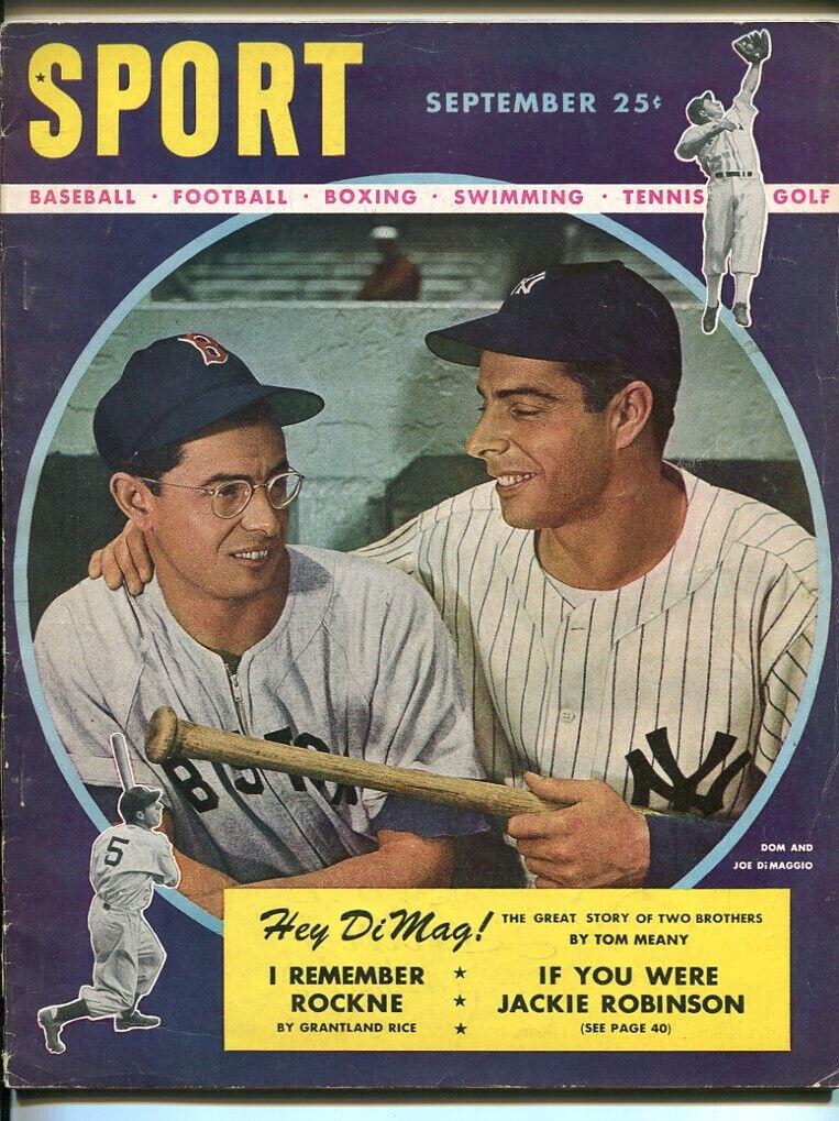 September 1947 Sport Magazine Joe DiMaggio Dom DiMaggio No Label Ex/MT+ 79668: September 1947 Sport Magazine Joe DiMaggio Dom DiMaggio No Label Ex/MT+ 79668 Player: Joe DiMaggio Sport: Baseball Year: 1947 Original/Reproduction: Original Country/Region of Manufacture: United Stat