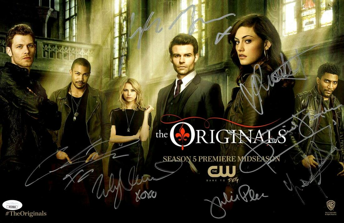 The Originals Multi Signed 11X17 Poster 7 Autos Gillies Davis Tonkin JSA: The Originals Multi Signed 11X17 Poster 7 Autos Gillies Davis Tonkin JSA Object Type: Poster Industry: Television Original/Reproduction: Original Signed By: Daniel Gillies Charles Michael Davis Phoebe