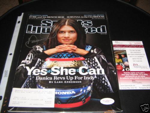 DANICA PATRICK INDY 500 NASCAR GREAT JSA/COA SIGNED SPORTS ILLUSTRATED: DANICA PATRICK INDY 500 NASCAR GREAT JSA/COA SIGNED SPORTS ILLUSTRATED Product: Magazine Sport: Racing Original/Reprint: Original Pre-Owned PLEASE NOTE: Framed Large or heavy Items do not have shippin