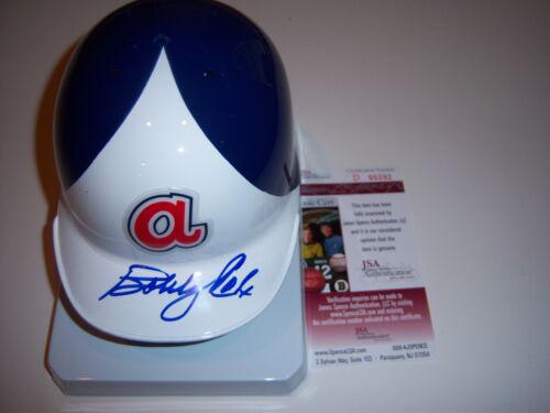 BOBBY COX ATLANTA BRAVES HOF JSA/COA SIGNED MINI HELMET: BOBBY COX ATLANTA BRAVES HOF JSA/COA SIGNED MINI HELMET Sport: Baseball-MLB Product: Helmet Original/Reprint: Original Autograph Type: Entertainment: Originals Pre-Owned PLEASE NOTE: Framed Large or h