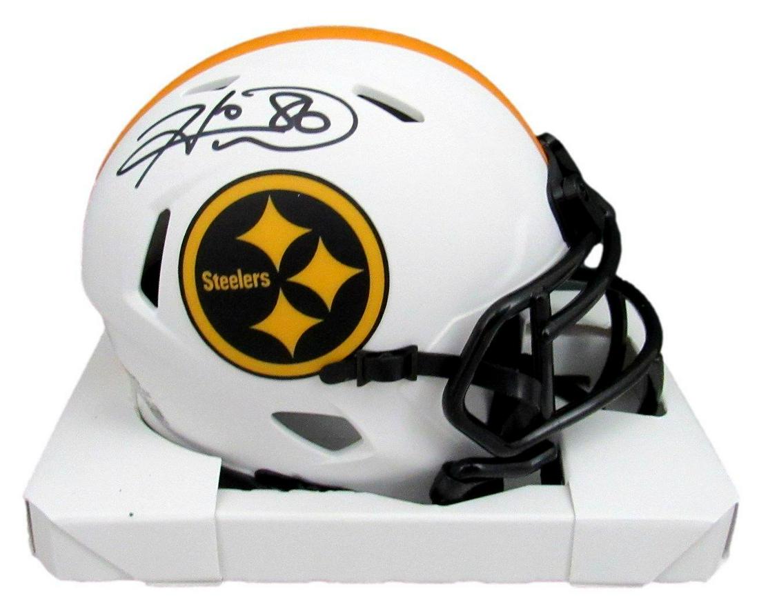 Hines Ward HOF Signed/Autographed Steelers Lunar Eclipse Mini Helmet JSA 161132: Hines Ward HOF Signed/Autographed Steelers Lunar Eclipse Mini Helmet JSA 161132 Sport: Football Product: Helmet Original/Reprint: Original Team: Pittsburgh Steelers Autograph Authentication: JSA Leagu