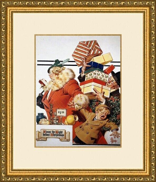 J.C. Leyendecker - Twas the Night Before Christmas Custom Gallery Framed Print: J.C. Leyendecker - Twas the Night Before Christmas Custom Gallery Framed Print Features: Framed Matted Region Of Origin: united states Item Width: 14 in Title: Twas the Night Before Christmas Producti