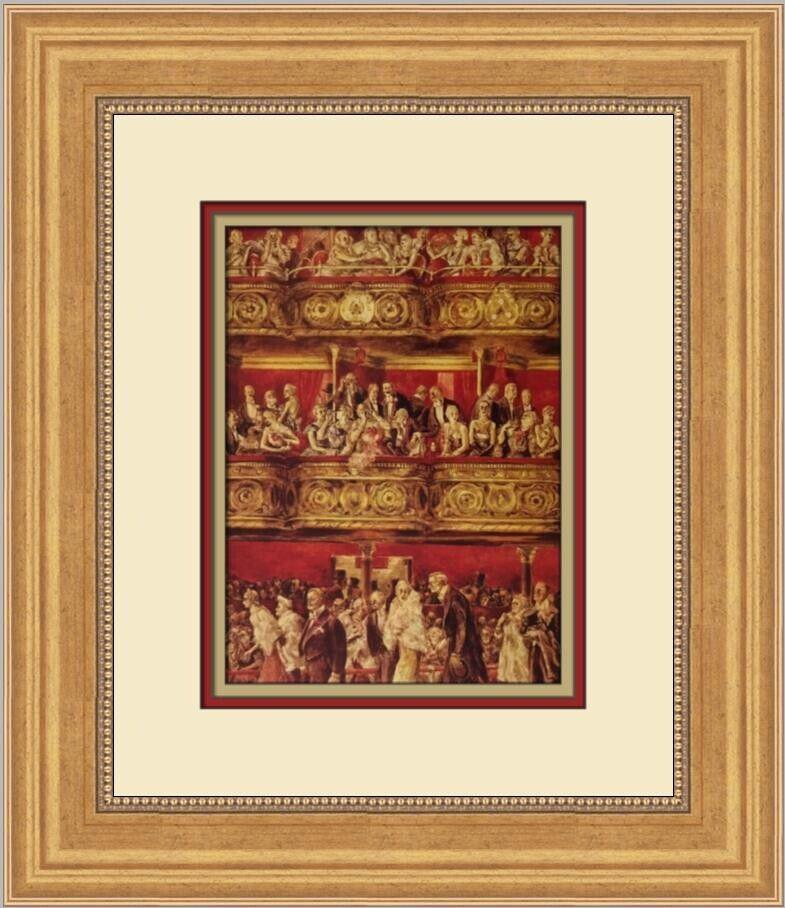 Reginald Marsh Monday Night at the Opera Custom Framed Print: Reginald Marsh Monday Night at the Opera Custom Framed Print Unit Of Sale: Single Piece Artist: Reginald Marsh Size: Medium Custom Bundle: No Item Length: 14 in Region Of Origin: United States Framing