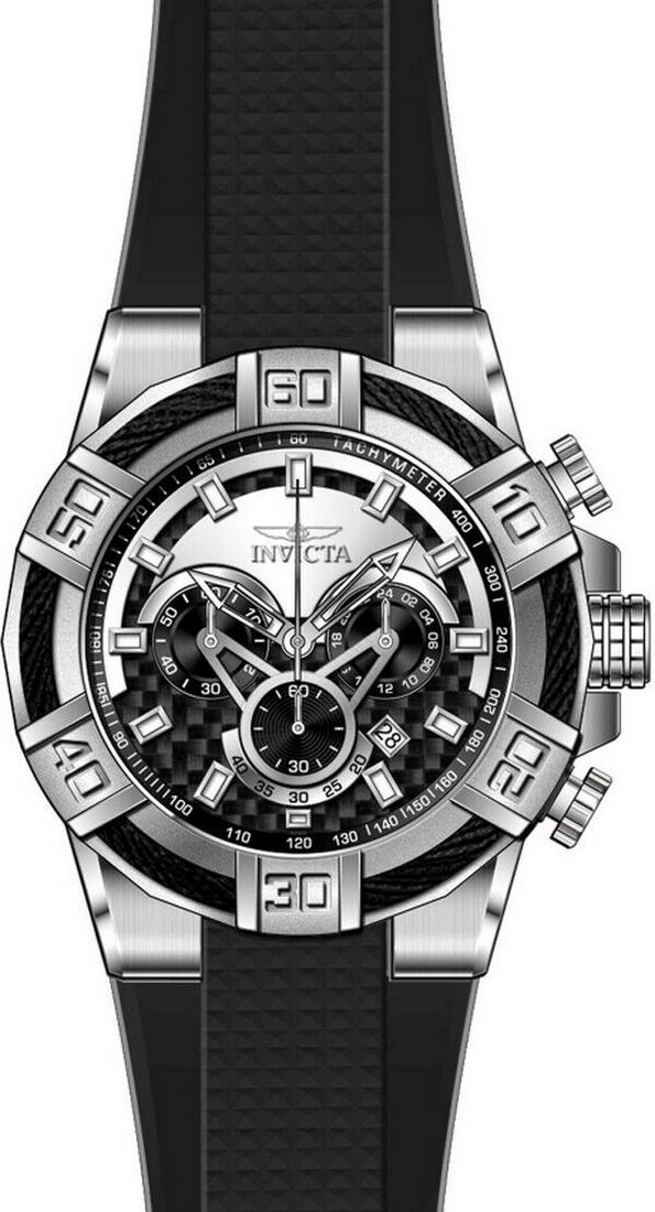 Invicta Men Bolt Silver Black Dial Chrono Quartz Black Band Watch 24691 NEW: Invicta Men Bolt Silver Black Dial Chrono Quartz Black Band Watch 24691 NEW Brand: Invicta Department: Men Type: Wristwatch Band Color: Black Customized: No Dial Color: Black Model: 24691 With Origina
