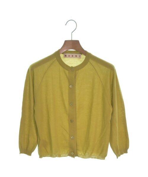 MARNI Cardigan Yellowish green 42(Approx. M): MARNI Cardigan Yellowish green 42(Approx. M) Style: Cardigan Color: Yellowish green "Size (Women's): 42 (M rank)" Size Type: Regular Type: cardigan A: Excellent The Mynt Guarantee: All items in this a